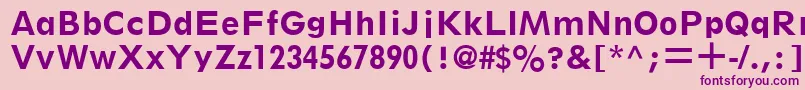 ThinxSsiBold Font – Purple Fonts on Pink Background