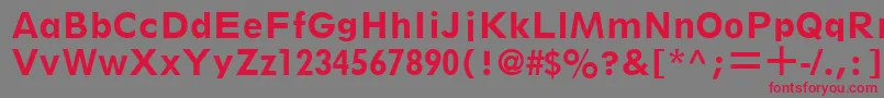 ThinxSsiBold Font – Red Fonts on Gray Background