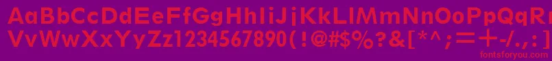 ThinxSsiBold Font – Red Fonts on Purple Background