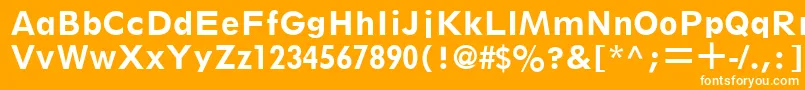 フォントThinxSsiBold – オレンジの背景に白い文字