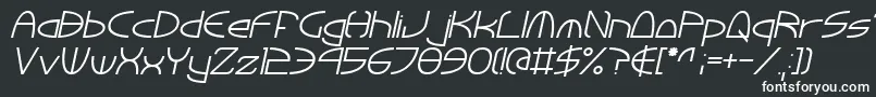fuente TinkerRoundItalic – Fuentes Blancas Sobre Fondo Negro