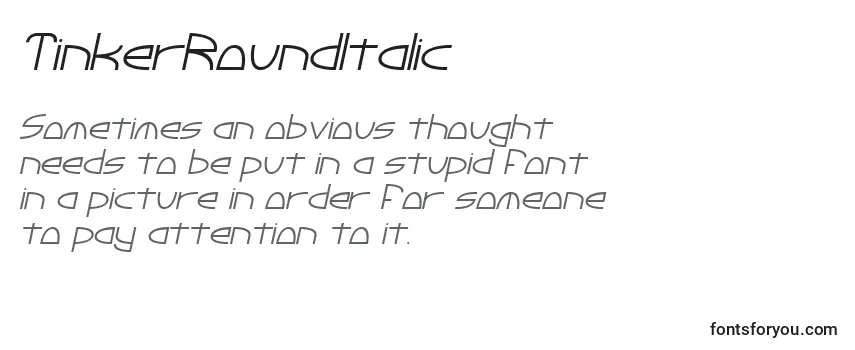 TinkerRoundItalic フォントのレビュー