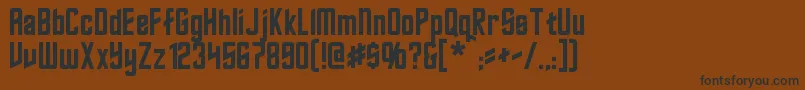 Roddenberry Font – Black Fonts on Brown Background