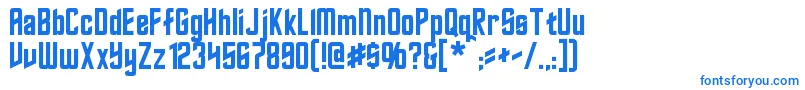 Roddenberry Font – Blue Fonts on White Background