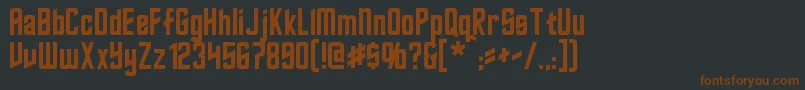 Roddenberry Font – Brown Fonts on Black Background