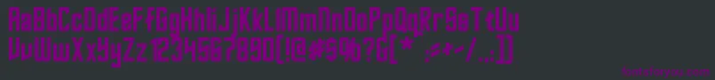 Roddenberry Font – Purple Fonts on Black Background