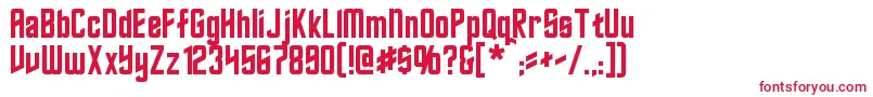 Roddenberry Font – Red Fonts on White Background