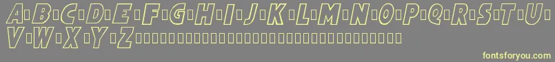 Wham Font – Yellow Fonts on Gray Background