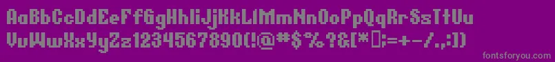 Czcionka Bmgermar – szare czcionki na fioletowym tle