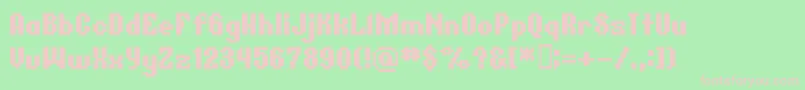 Bmgermar Font – Pink Fonts on Green Background