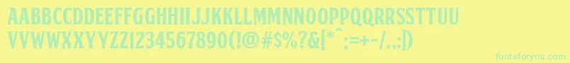 Lisätietoja FtySkorzhenNcv-fontista FtySkorzhenNcv-fontti – vihreät fontit keltaisella taustalla