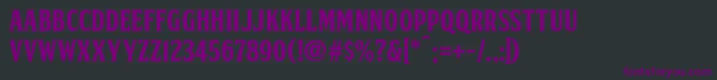 FtySkorzhenNcv Font – Purple Fonts on Black Background