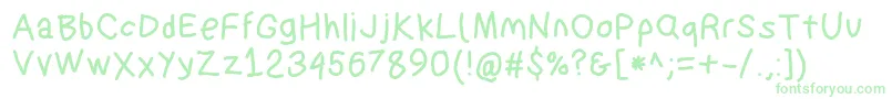 Suplexdriverbold Font – Green Fonts on White Background