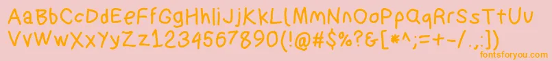 Suplexdriverbold Font – Orange Fonts on Pink Background