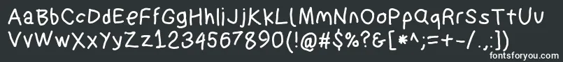 Suplexdriverbold Font – White Fonts on Black Background