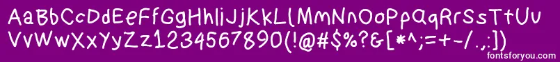Suplexdriverbold Font – White Fonts on Purple Background