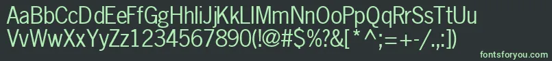 Шрифт MacrosskRegular – зелёные шрифты на чёрном фоне