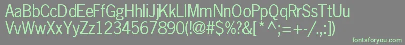 Шрифт MacrosskRegular – зелёные шрифты на сером фоне