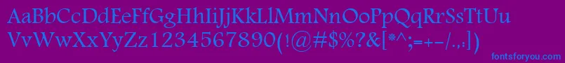 MohammadDawlat Font – Blue Fonts on Purple Background