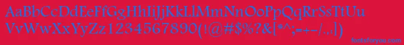 MohammadDawlat Font – Blue Fonts on Red Background