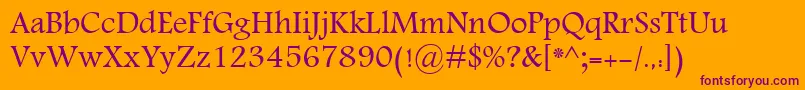 MohammadDawlat Font – Purple Fonts on Orange Background