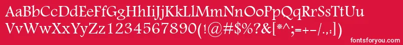 MohammadDawlat Font – White Fonts on Red Background