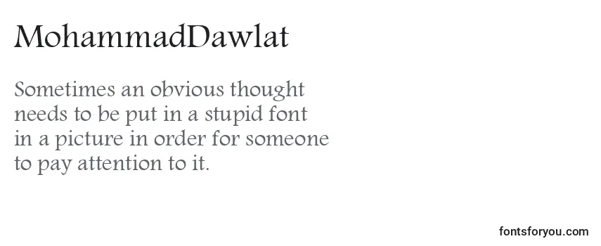Шрифт MohammadDawlat