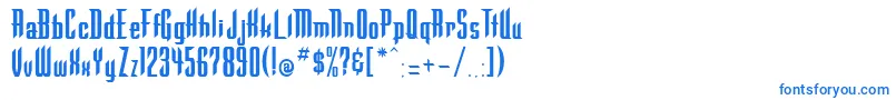 Шрифт Warlock ffy – синие шрифты