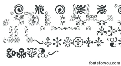  Ornamentsvillage font
