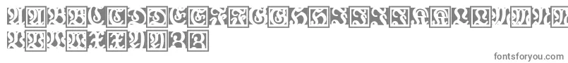 フォントFraxbrix – 白い背景に灰色の文字