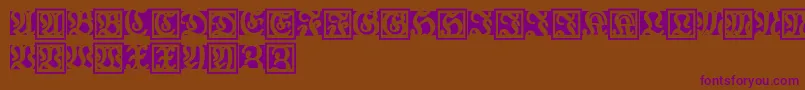 Fraxbrix Font – Purple Fonts on Brown Background