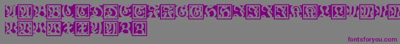 Fraxbrix Font – Purple Fonts on Gray Background