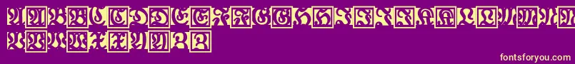 Fraxbrix Font – Yellow Fonts on Purple Background