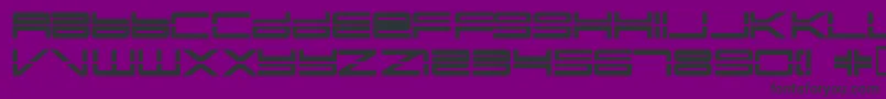 Yonderrecoil Font – Black Fonts on Purple Background