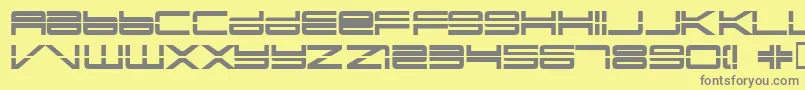 En savoir plus sur la police Yonderrecoil Police Yonderrecoil – polices grises sur fond jaune