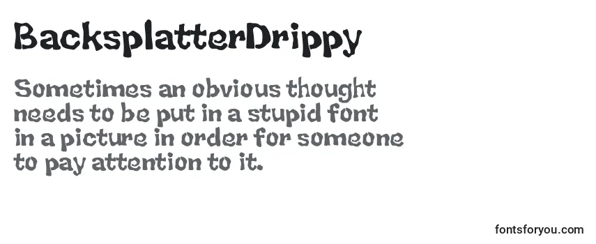 BacksplatterDrippy Font