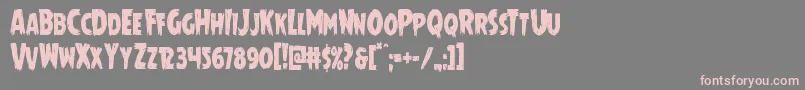 Mrsmonstercond Font – Pink Fonts on Gray Background