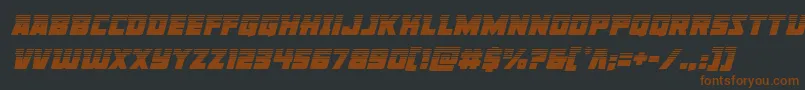 Libertylegionhalfital Font – Brown Fonts on Black Background