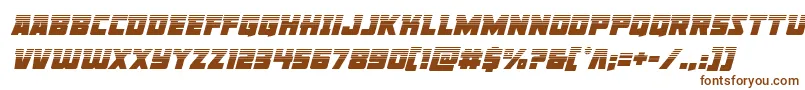 Шрифт Libertylegionhalfital – коричневые шрифты на белом фоне