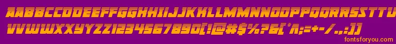 Libertylegionhalfital Font – Orange Fonts on Purple Background