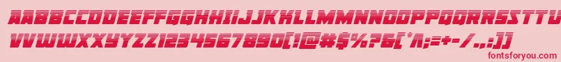 Libertylegionhalfital Font – Red Fonts on Pink Background