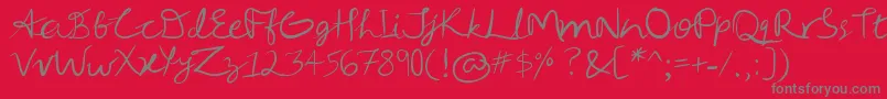 Шрифт Ugran – серые шрифты на красном фоне