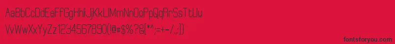 ElgethyUpperBoldCondensed-Schriftart – Schwarze Schriften auf rotem Hintergrund