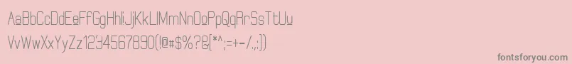 ElgethyUpperBoldCondensed Font – Gray Fonts on Pink Background