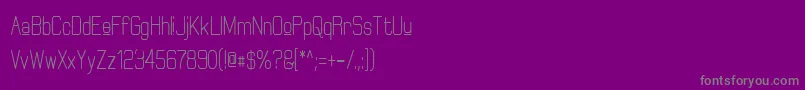 ElgethyUpperBoldCondensed Font – Gray Fonts on Purple Background