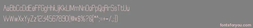 Шрифт ElgethyUpperBoldCondensed – розовые шрифты на сером фоне