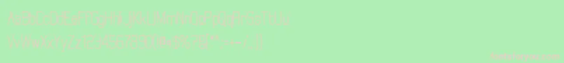 ElgethyUpperBoldCondensed Font – Pink Fonts on Green Background