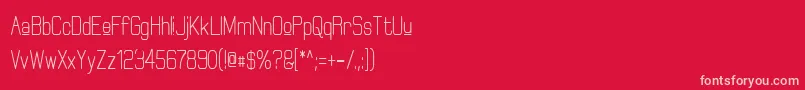 ElgethyUpperBoldCondensed Font – Pink Fonts on Red Background