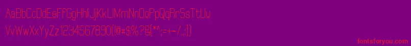 ElgethyUpperBoldCondensed Font – Red Fonts on Purple Background