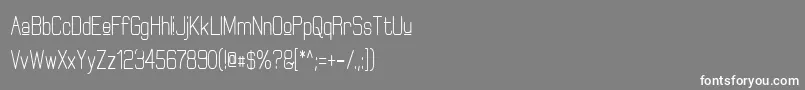 ElgethyUpperBoldCondensed Font – White Fonts on Gray Background